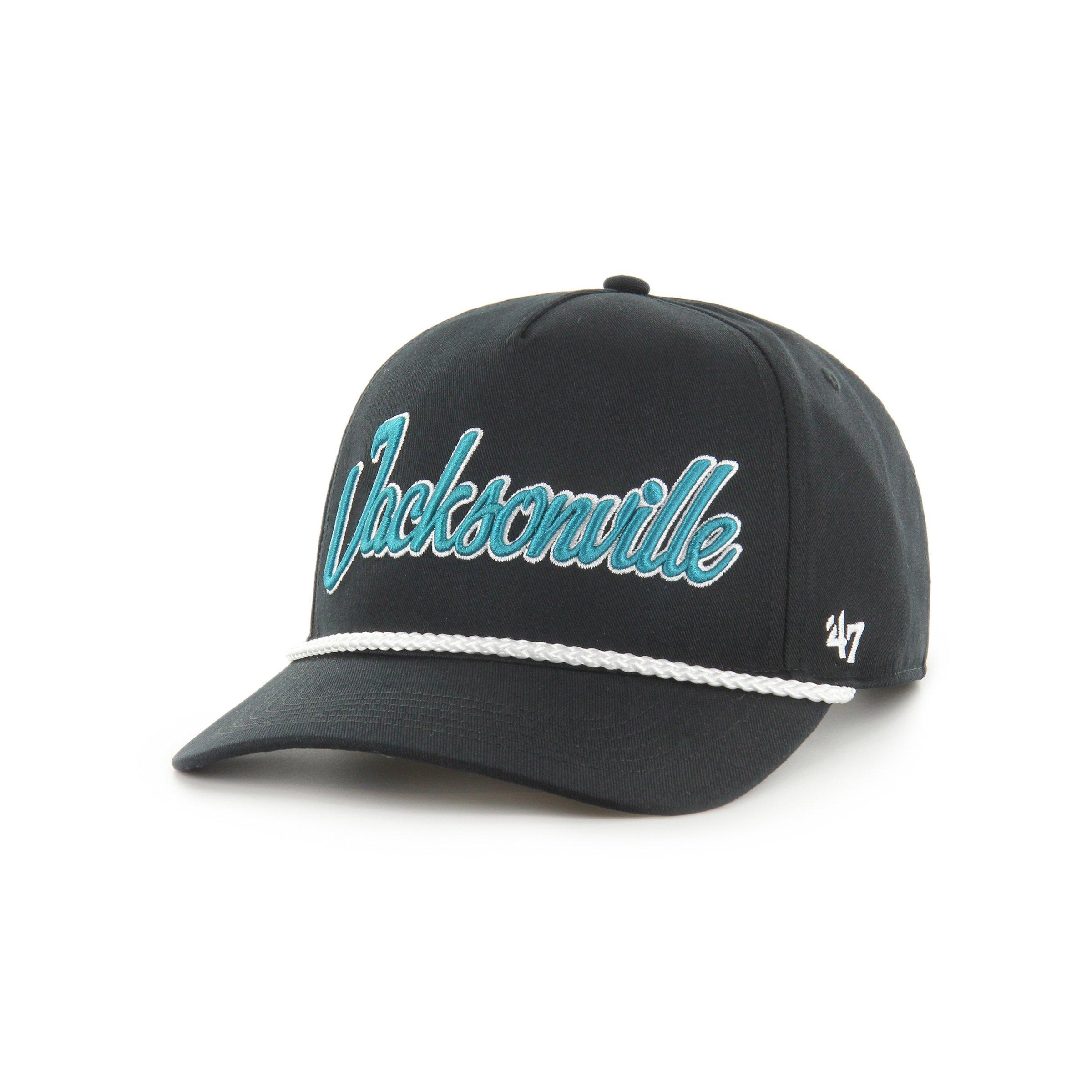 47 Jacksonville Jaguars Overhand Hitch Snapback Hat - Black - BLACK